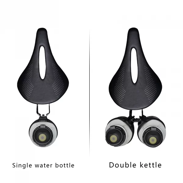 ENLEE Double Cup Bicycle Water Bottle Cage Saddle Extension Holder Cycling Kettle Brackets MTB Road Bike Accessories Parts