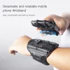 360 Degree Rotation Mobile Phone Holder Wearable Wristband Phone Case Adjustable Phone Wrist Bag Removable for Running Cycling