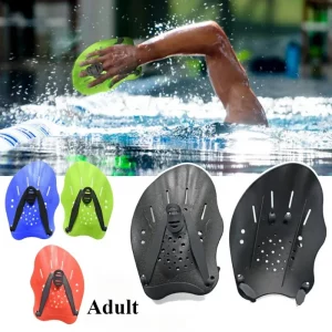 1pair Adult Hand Pu Men's and Women's Swimming Training Silicone Hand Web Protectors Adjustable Freestyle Hand Pu