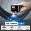 COOSPO Mini Electric Air Pump Portable Digital Inflator 120PSI 500mAh MTB Road Bike Accessories for Bike Schrader Presta Tires