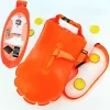Swim Bucket Dry Bag Inflatable Open Swim Buoy Towable Dry Bag with Boating Rafting Swimming Bucket Water Sports Safety Bag