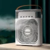 3-in-1 Portable Air Cooler Fan with LED Night Light - Mini Personal Air Conditioner for Home & Travel
