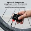 OFFFBONDAGE 120 PSI Portable Pocket Bike Electric Air Pump MINI Fast Rechargeable Compressor Tire Inflator For Bicycle Digital