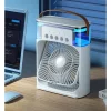 3-in-1 Portable Air Cooler Fan with LED Night Light - Mini Personal Air Conditioner for Home & Travel