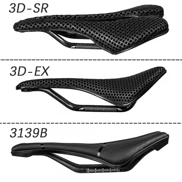 elitaone 3D Printed Bicycle Saddle Carbon Road/MTB Bike Competition comfort saddle 250x140mm