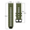 QuickFit 26mm 22mm Fenix8 Band For Garmin Fenix E 8 7 7X 6 6X 5 5X/Epix Pro 47mm 51mm/Enduro 3 Two-Tone Silicone Strap Bracelet