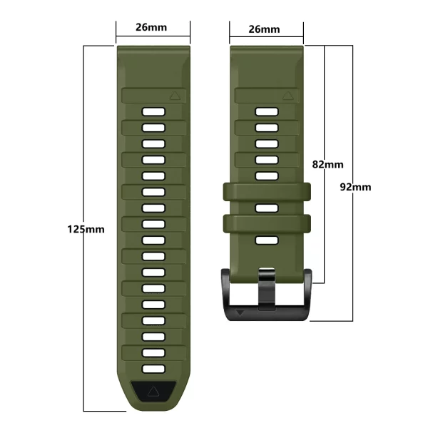 QuickFit 26mm 22mm Fenix8 Band For Garmin Fenix E 8 7 7X 6 6X 5 5X/Epix Pro 47mm 51mm/Enduro 3 Two-Tone Silicone Strap Bracelet