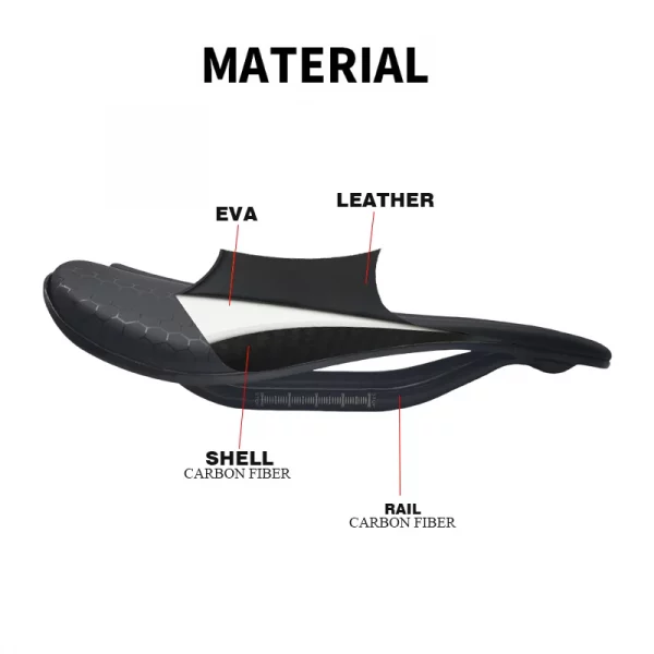 Carbon 3D Printed Saddle Superlight 170g 7*9 Bike Seating Triathlon Road MTB Mountain Gravel 240mm ×140MM Cycling Saddle