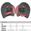 1 Pair Swim Paddles Hand Professional Swimming Paddles Girdles Correction Hand Fins Flippers Finger Webbed Gloves