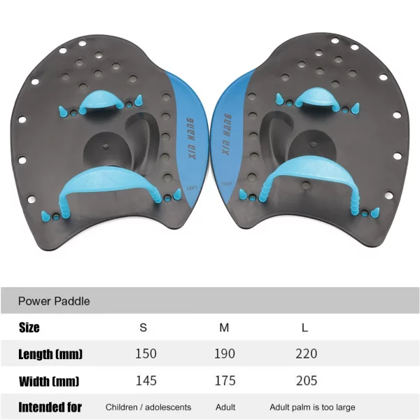 1 Pair Swim Paddles Hand Professional Swimming Paddles Girdles Correction Hand Fins Flippers Finger Webbed Gloves