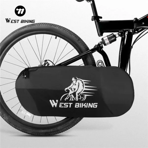 WEST BIKING Bicycle Sprocket Cover MTB Road Bike Crankset Protection Cover Waterproof Reflective Chain Cover Bike Accessories