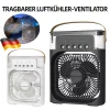 3-in-1 Portable Air Cooler Fan with LED Night Light - Mini Personal Air Conditioner for Home & Travel