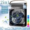 3-in-1 Portable Air Cooler Fan with LED Night Light - Mini Personal Air Conditioner for Home & Travel