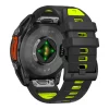 QuickFit 26mm 22mm Fenix8 Band For Garmin Fenix E 8 7 7X 6 6X 5 5X/Epix Pro 47mm 51mm/Enduro 3 Two-Tone Silicone Strap Bracelet