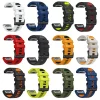 QuickFit 26mm 22mm Fenix8 Band For Garmin Fenix E 8 7 7X 6 6X 5 5X/Epix Pro 47mm 51mm/Enduro 3 Two-Tone Silicone Strap Bracelet