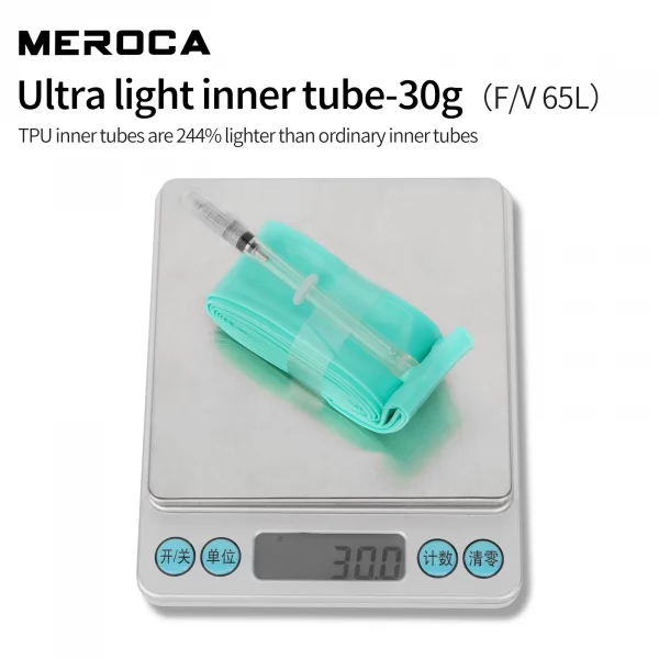 MEROCA Road Bike TPU Inner Tube 700x23-32C FV 45L/65L/80L Ultra-light Road Bicycle Inner Tube