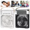 3-in-1 Portable Air Cooler Fan with LED Night Light - Mini Personal Air Conditioner for Home & Travel